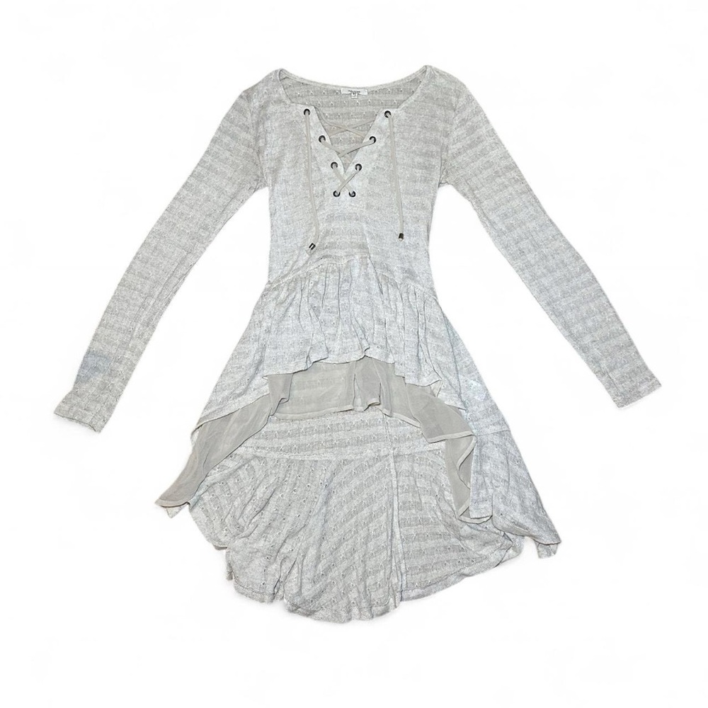 Maurices Babydoll Ruffle Blouse Y2K Alice Cullen Twilight Core
